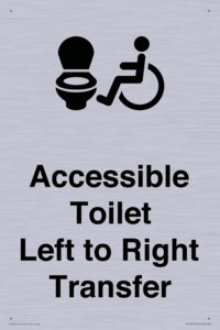 Accessible Toilet with Left to Right Transfer
